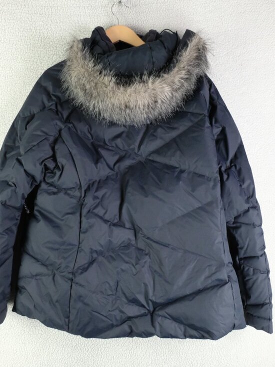 Columbia Winter Jacket Womens 2X Black Omni Heat Duck Down Fur Hood Pit Zip - Picture 6 of 13